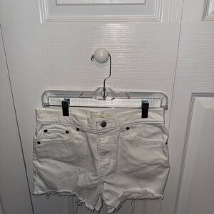 Women's White Denim Shorts